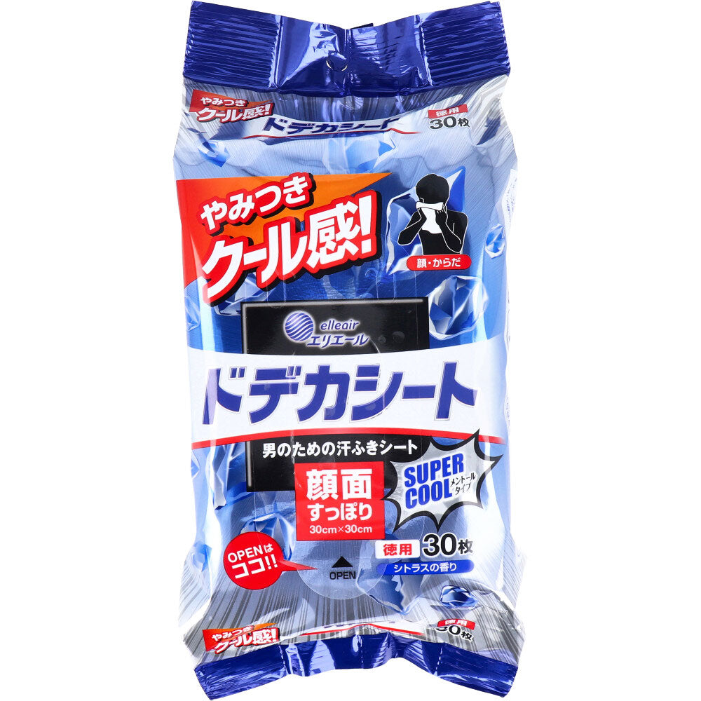 エリエールドデカシート スーパークールシトラスの香り 徳用 30枚