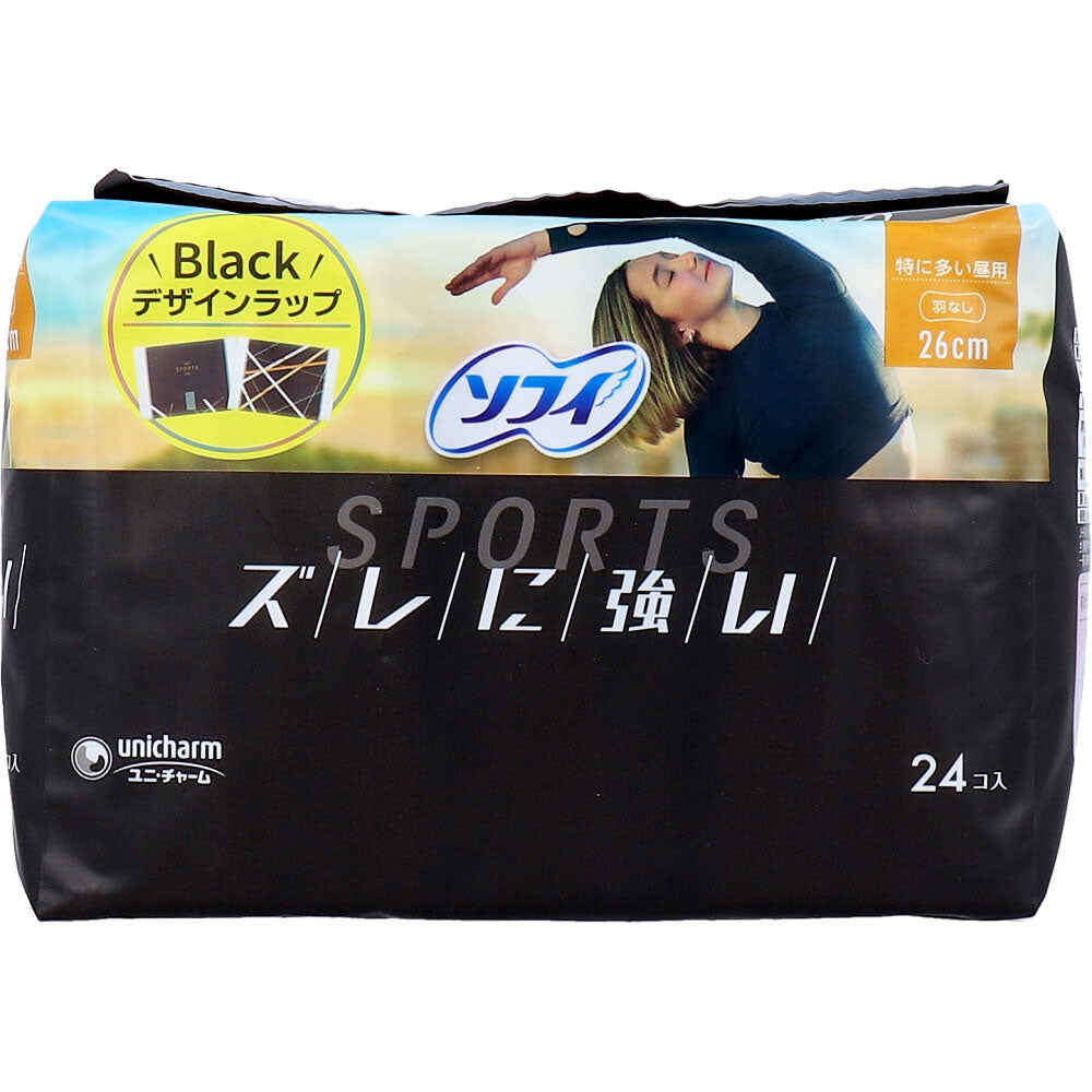 ソフィ SPORTS 特に多い昼用 26cm 羽なし 24個入