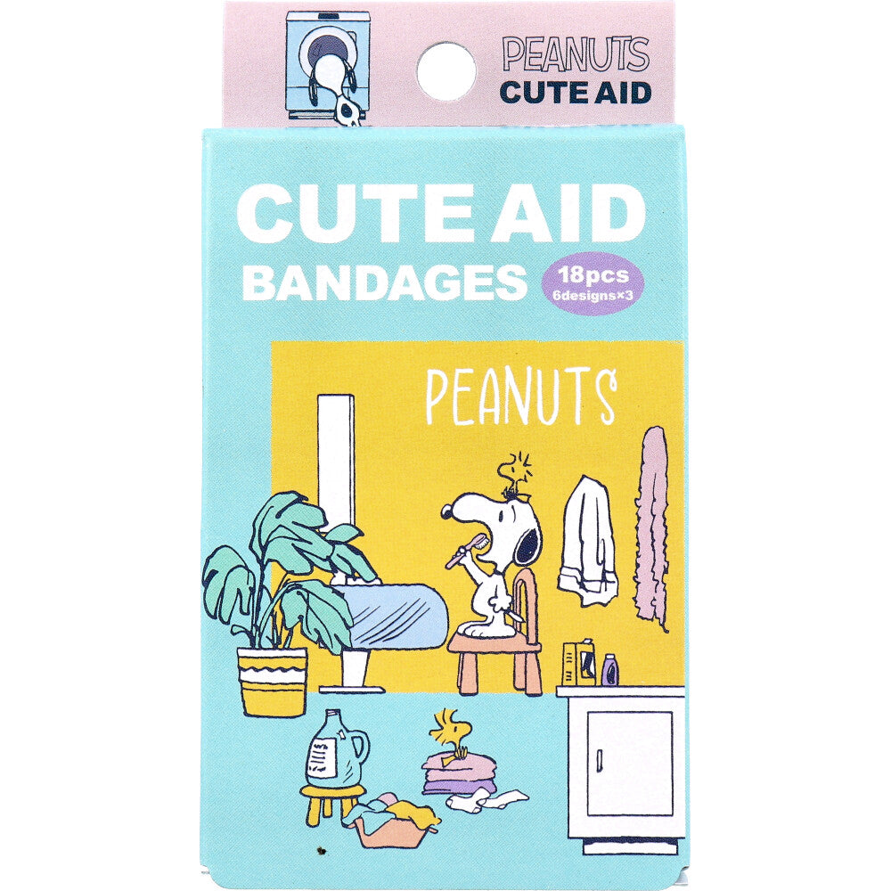 スヌーピー クリーニング CUTE AID ばんそうこう 18枚入