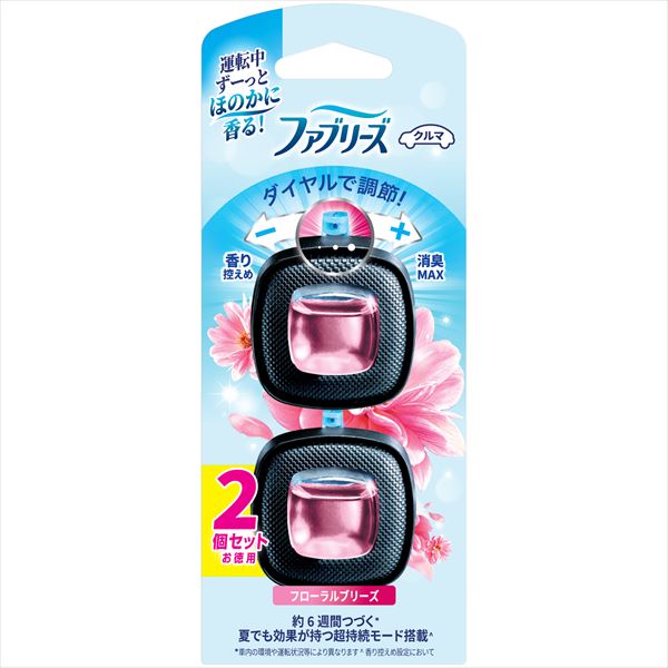 ファブリーズイージークリップフローラルブリーズ2個パック 【 P&G 】 【 芳香剤・車用 】