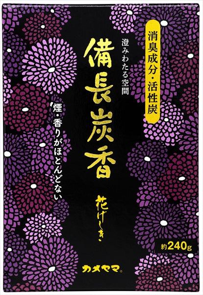 花げしき備長炭 徳用大型 【 カメヤマ 】 【 お線香 】