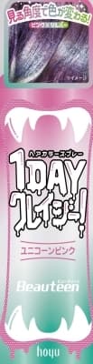 ビューティーン 1DAYクレイジー! ユニコーンピンク 【ホーユー】 【ヘアカラー・黒髪用】