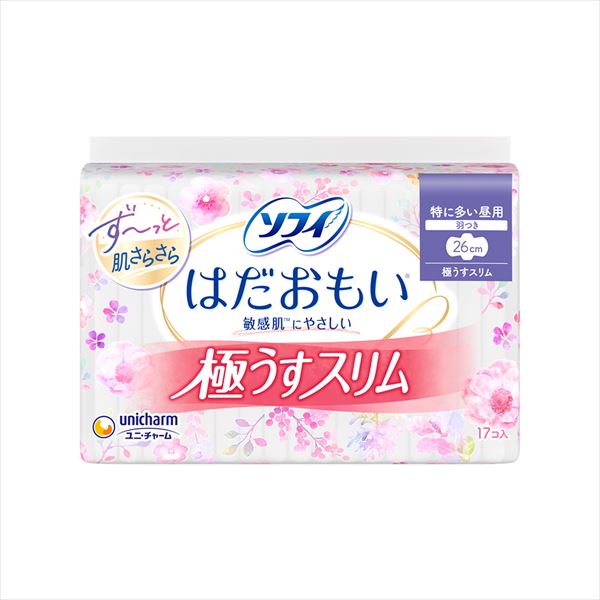 ソフィ はだおもい極うすスリム260羽つき 17枚 【 ユニ・チャーム 】 【 生理用品 】