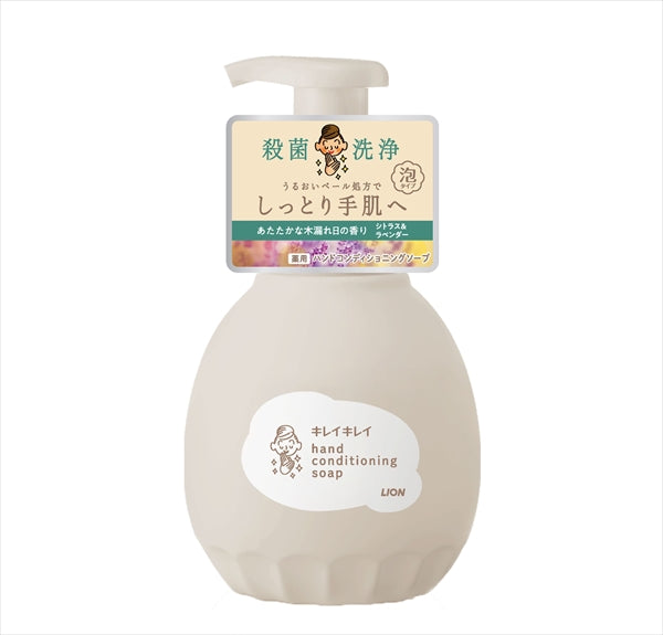 キレイキレイ 薬用ハンドコンディショニングソープ あたたかな木漏れ日の香りシトラス&ラベンダー 本体