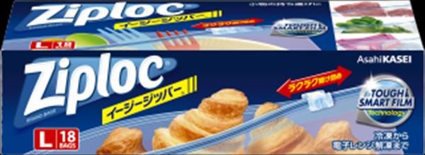 ジップロックイージージッパーL大容量品18枚入 【 旭化成ホームプロダクツ 】 【 保存容器 】