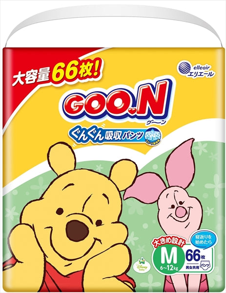 グーンぐんぐん吸収パンツMサイズ 66枚 【 大王製紙 】 【 オムツ 】