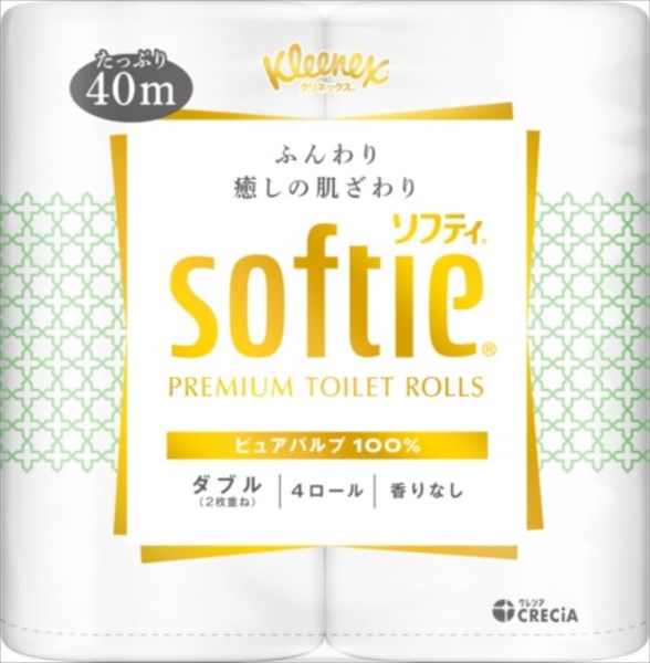 クリネックス ソフティ 4ロール(ダブル) 【 日本製紙クレシア 】 【 トイレットペーパー 】