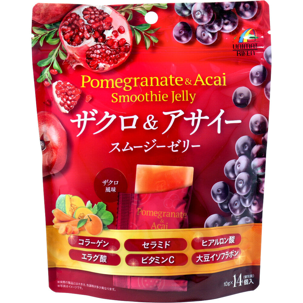 ※ザクロ&アサイー スムージーゼリー 10g×14個入
