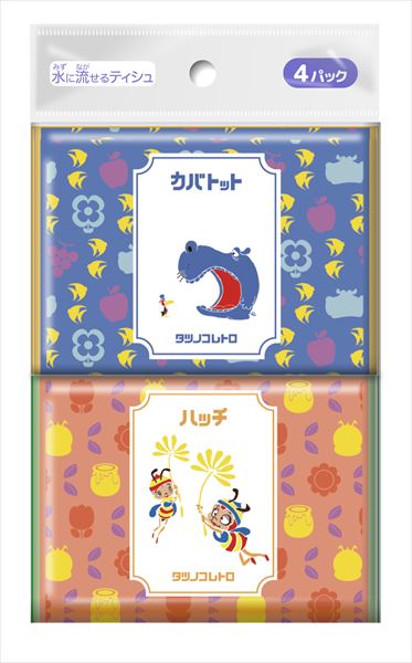 タツノコレトロ4個組 【 ダイレイ 】 【 ティッシュ 】