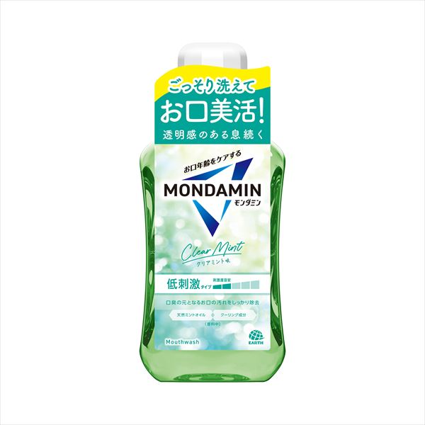 モンダミン クリアミント 600ml 【 アース製薬 】 【 マウスウォッシュ 】