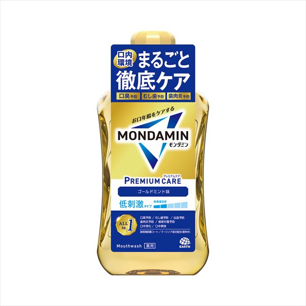 モンダミン プレミアムケア ゴールドミント 1000ml 【アース製薬】 【マウスウォッシュ】