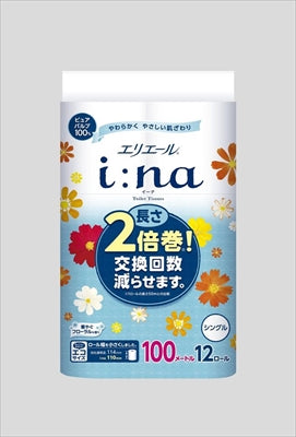 エリエールイーナトイレット12Rシングル 【 大王製紙 】 【 トイレットペーパー 】