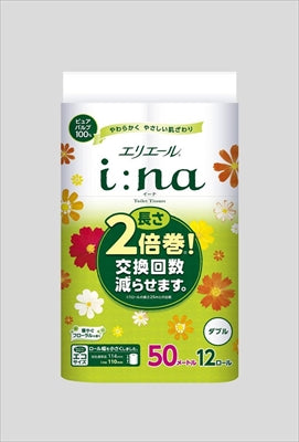 エリエールイーナトイレット12Rダブル 【 大王製紙 】 【 トイレットペーパー 】