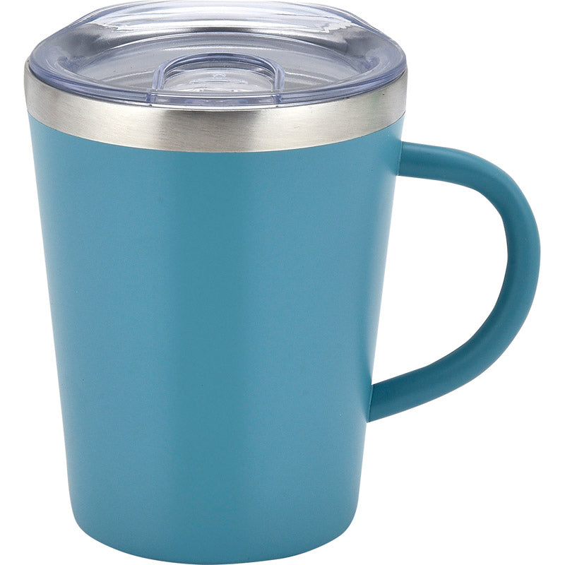 スムゥー 蓋付きマグカップ 350mL ブルー LB-6791