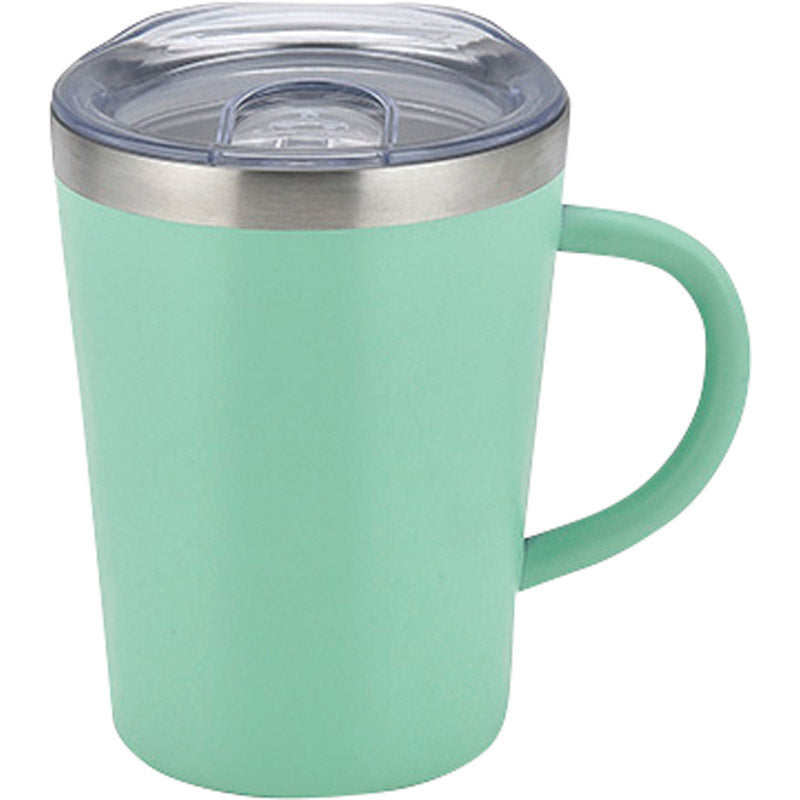 スムゥー 蓋付きマグカップ 350mL グリーン LB-6807