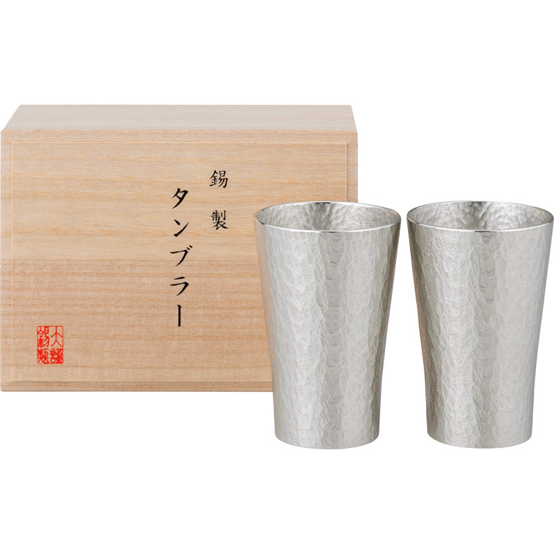 本錫タンブラー 六花(りっか)中ペア trk-2P