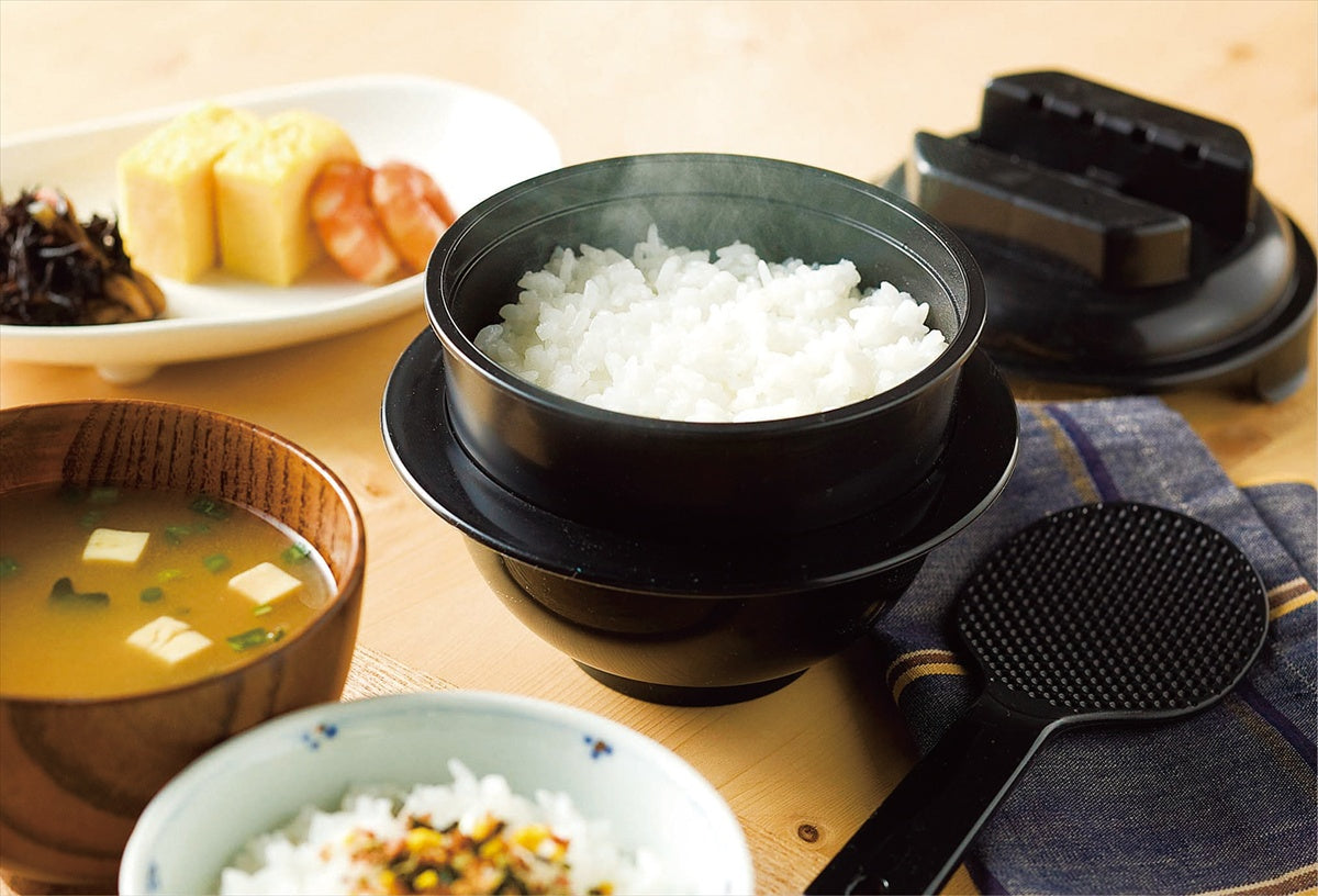 電子レンジ専用炊飯器 紀州備長炭配合 ちびくろちゃん1合炊き CK-001