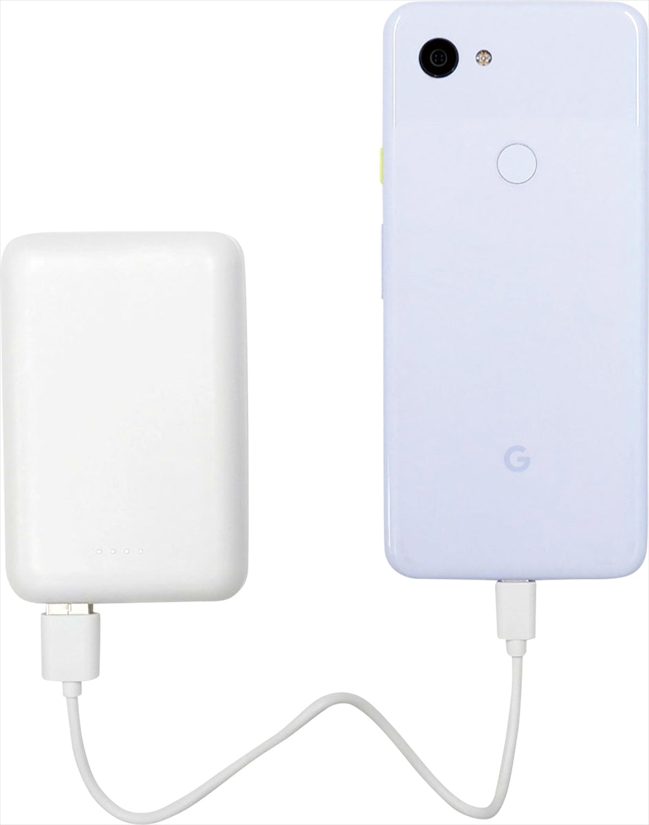 HIDISC Type-C入出力対応モバイルバッテリー10000mAh ホワイト HD4-MBTC10000WH