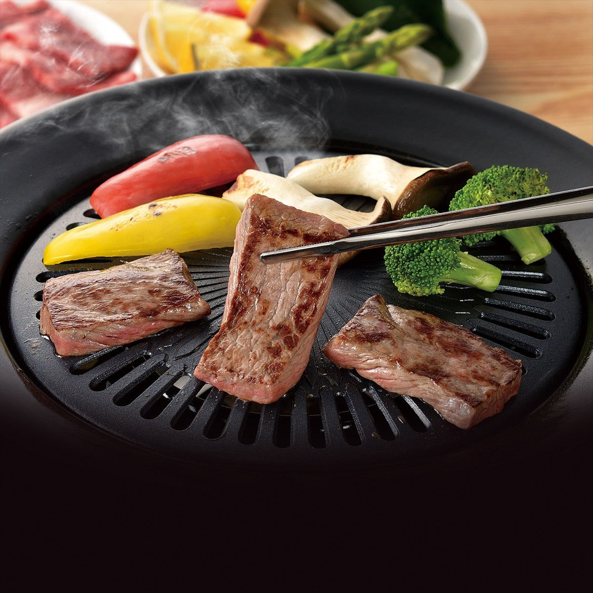 ふっ素樹脂加工丸型焼肉グリル32cm HB-6316