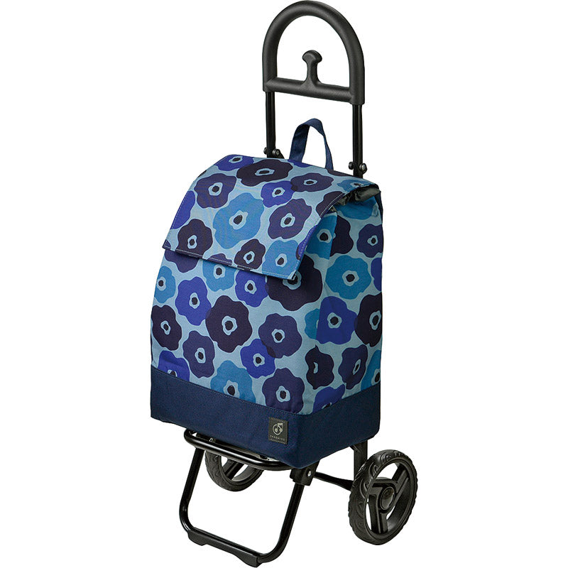 シャルミス ショッピングカート 花柄 ブルー 15-5039-82