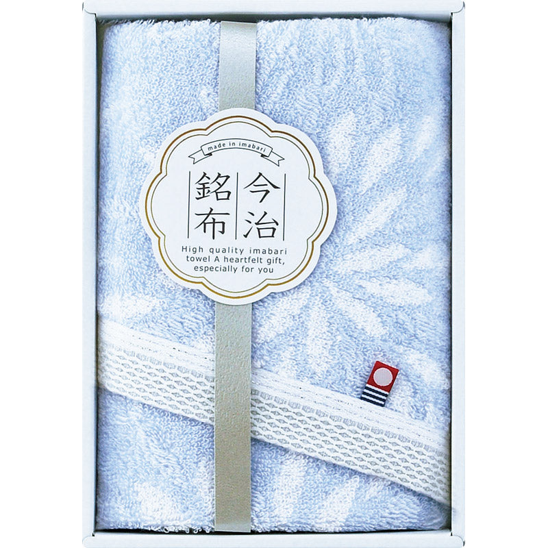 今治銘布 花衣 フェイスタオル1P ブルー 22743-02410-302