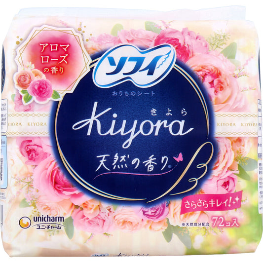 ソフィ Kiyora おりものシート アロマローズの香り 72個入