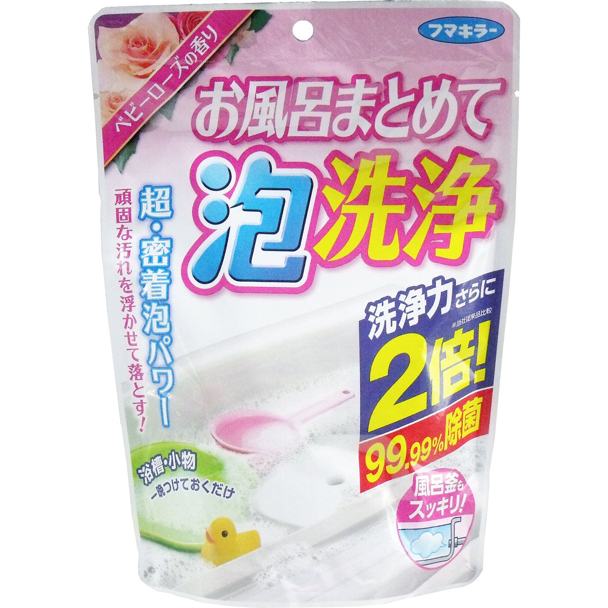 フマキラー　お風呂まとめて泡洗浄　ベビーローズの香り　２３０ｇ