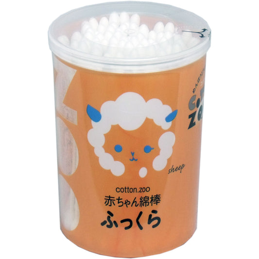 コットンＺＯＯ 赤ちゃん綿棒 ふっくら たまご型 １２０本入