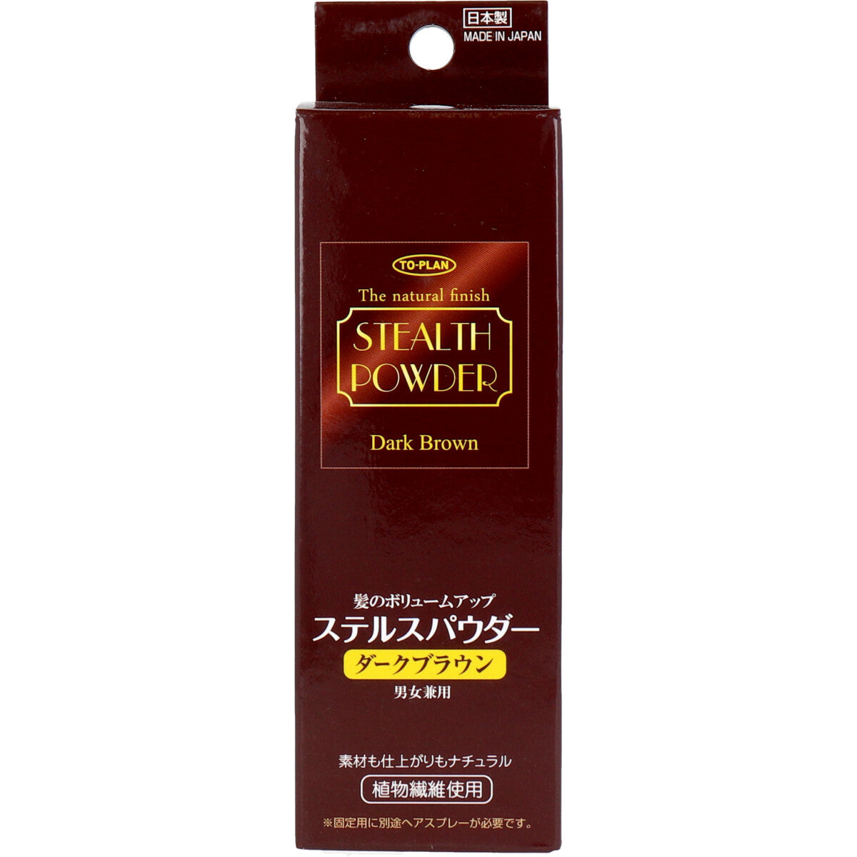 髪のボリュームアップ ステルスパウダー ダークブラウン ２５ｇ入
