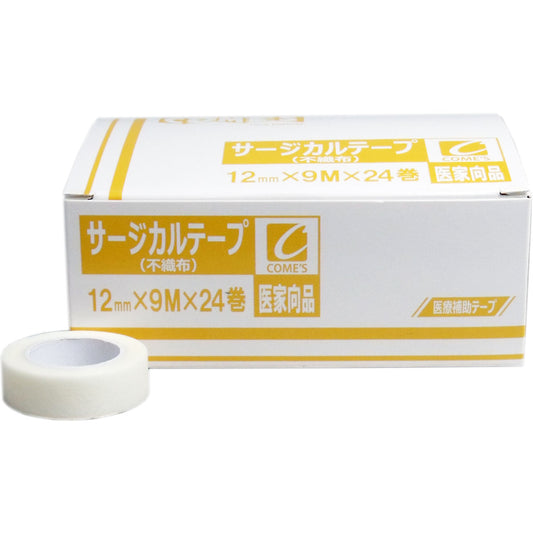 医家向品 サージカルテープ 不織布タイプ １２ｍｍ×９Ｍ×２４巻