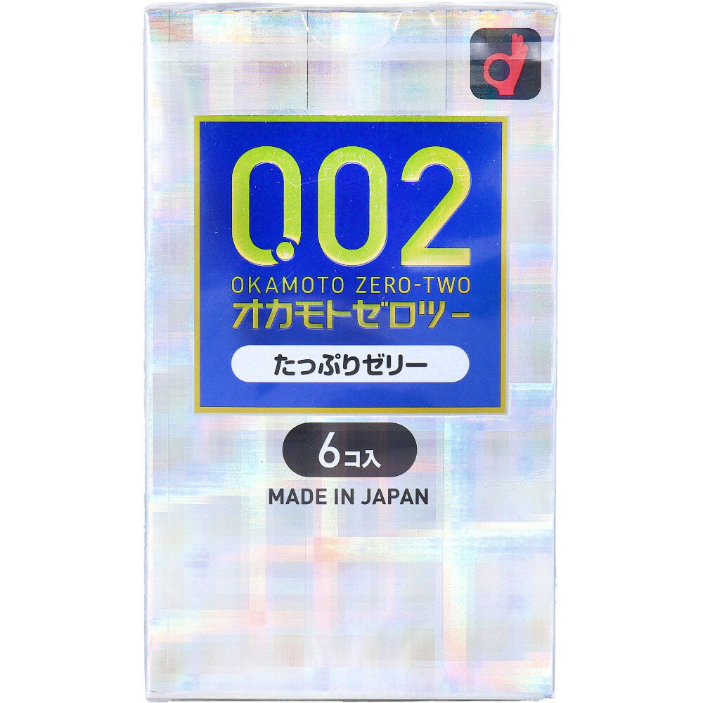 オカモトゼロツー たっぷりゼリー 0.02コンドーム 6個入