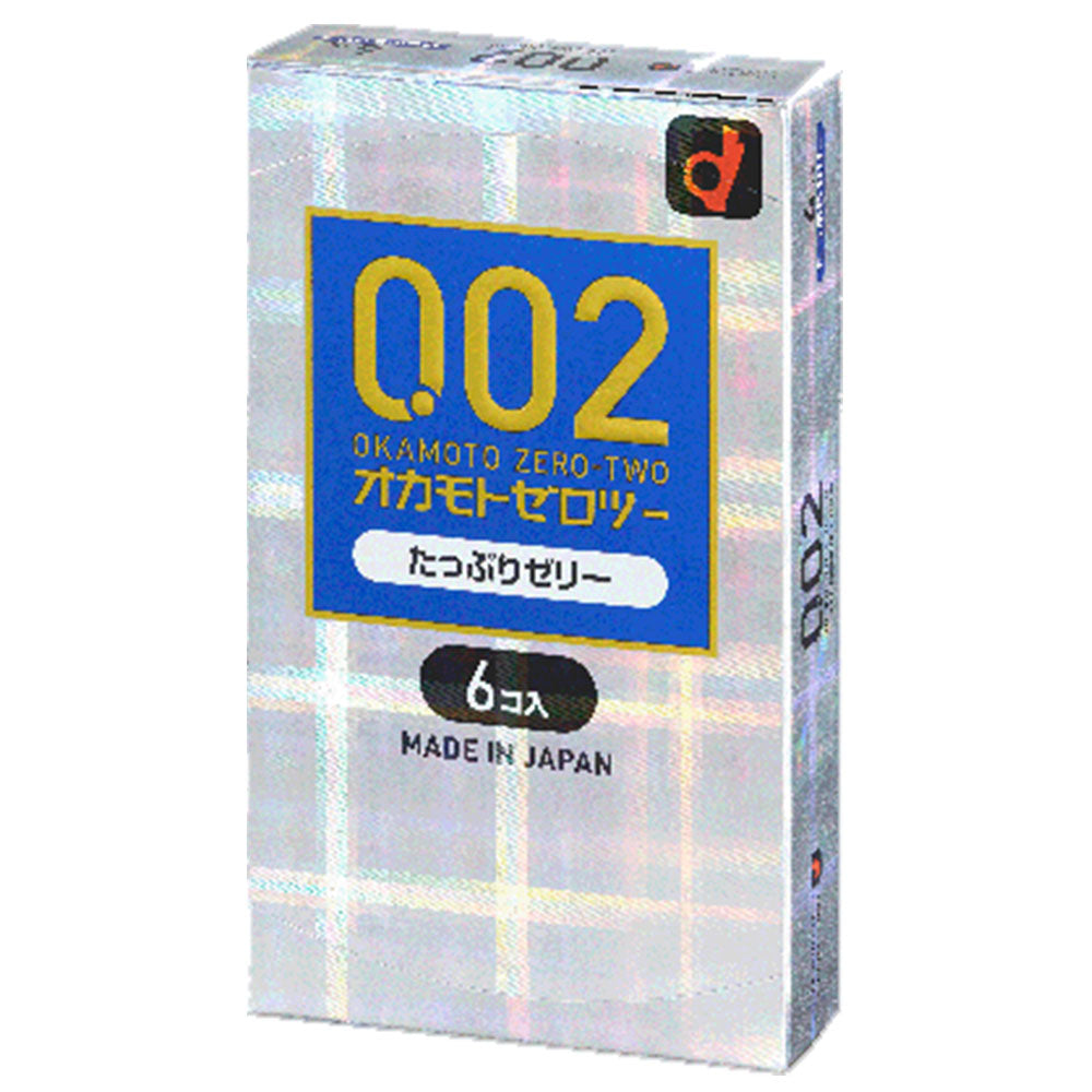 オカモトゼロツー たっぷりゼリー 0.02コンドーム 6個入