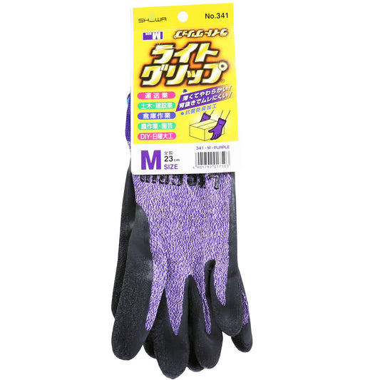 ライトグリップ　手袋　Ｍサイズ　パープル