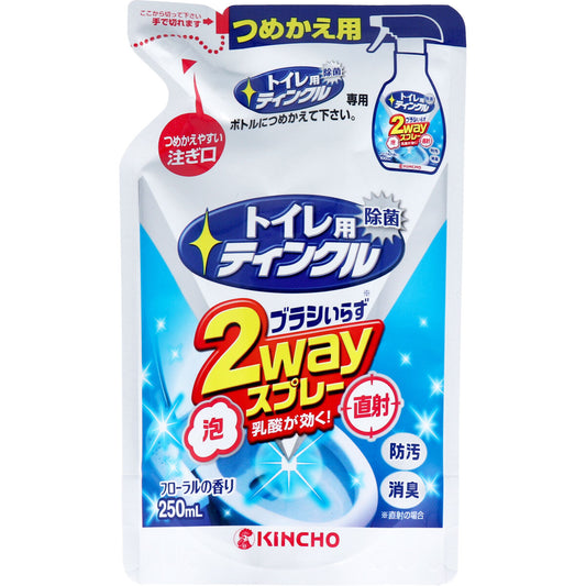 金鳥 トイレ用ティンクル 直射・泡 ２Ｗａｙスプレー フローラルの香り 詰替用 250mL