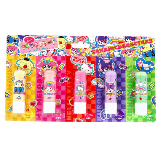 サンリオキャラクターズ　ギュッと！うるおうフルーツリップクリーム