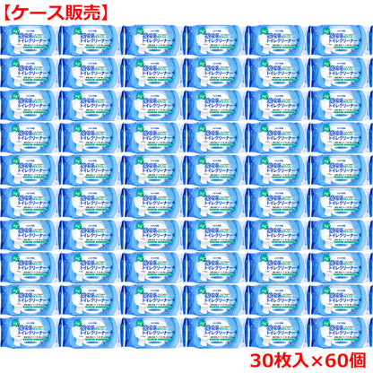 流せるトイレクリーナー せっけんの香り 30枚入×60個【ケース販売】
