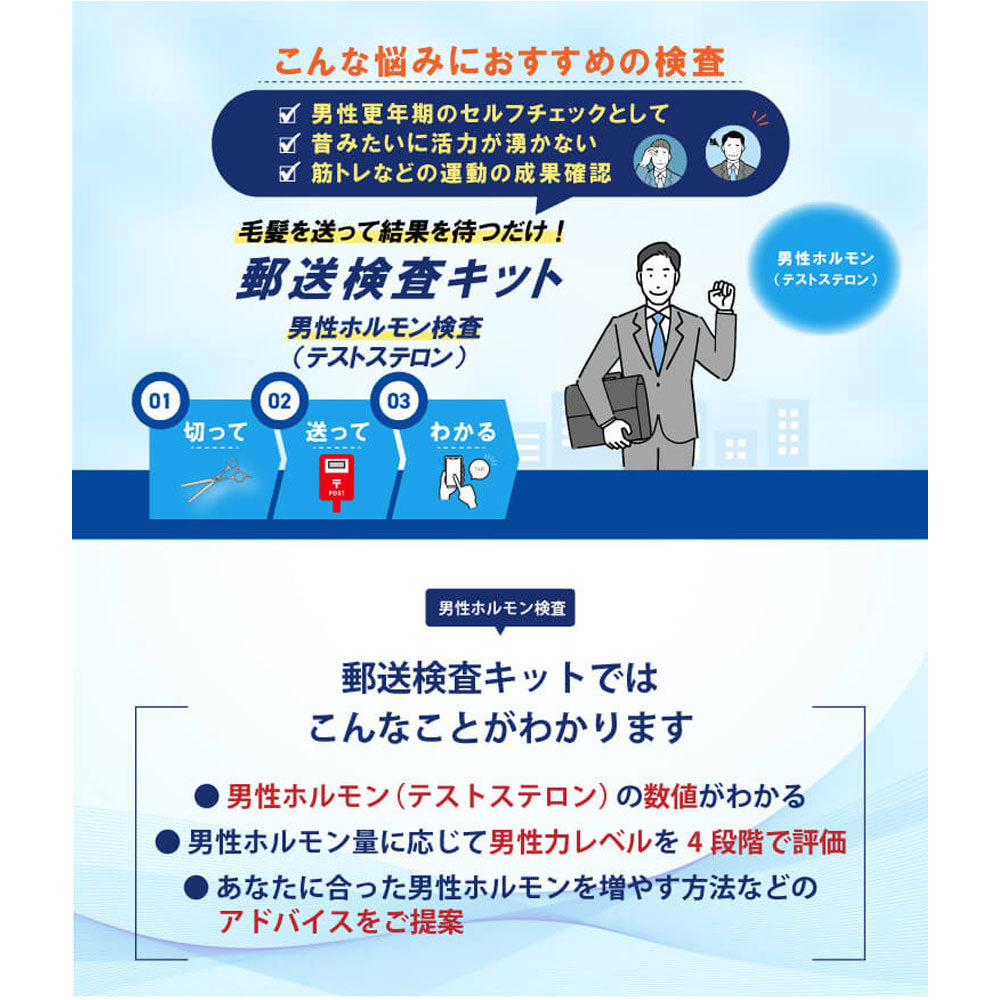 郵送検査キット テストステロン