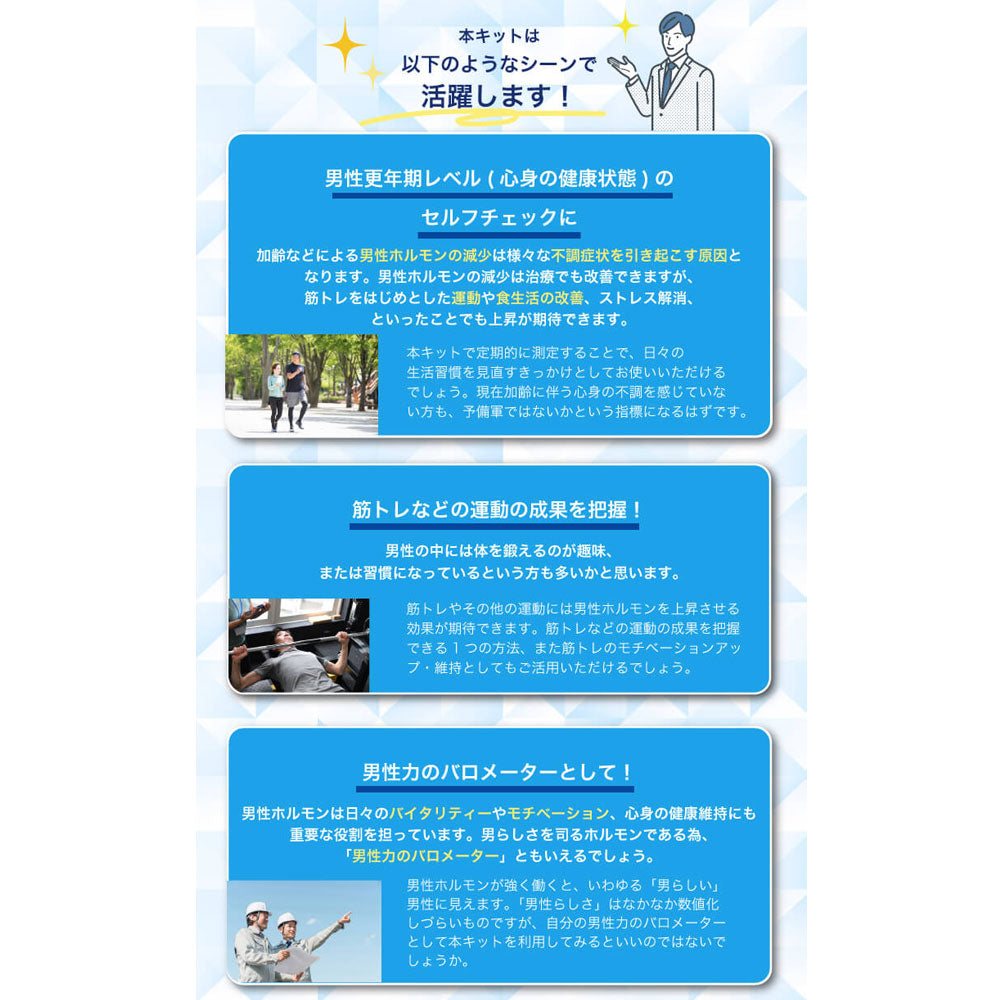 郵送検査キット テストステロン