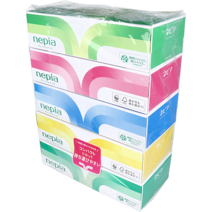 ネピア プレミアムソフト ティシュ 360枚(180組)×5個パック