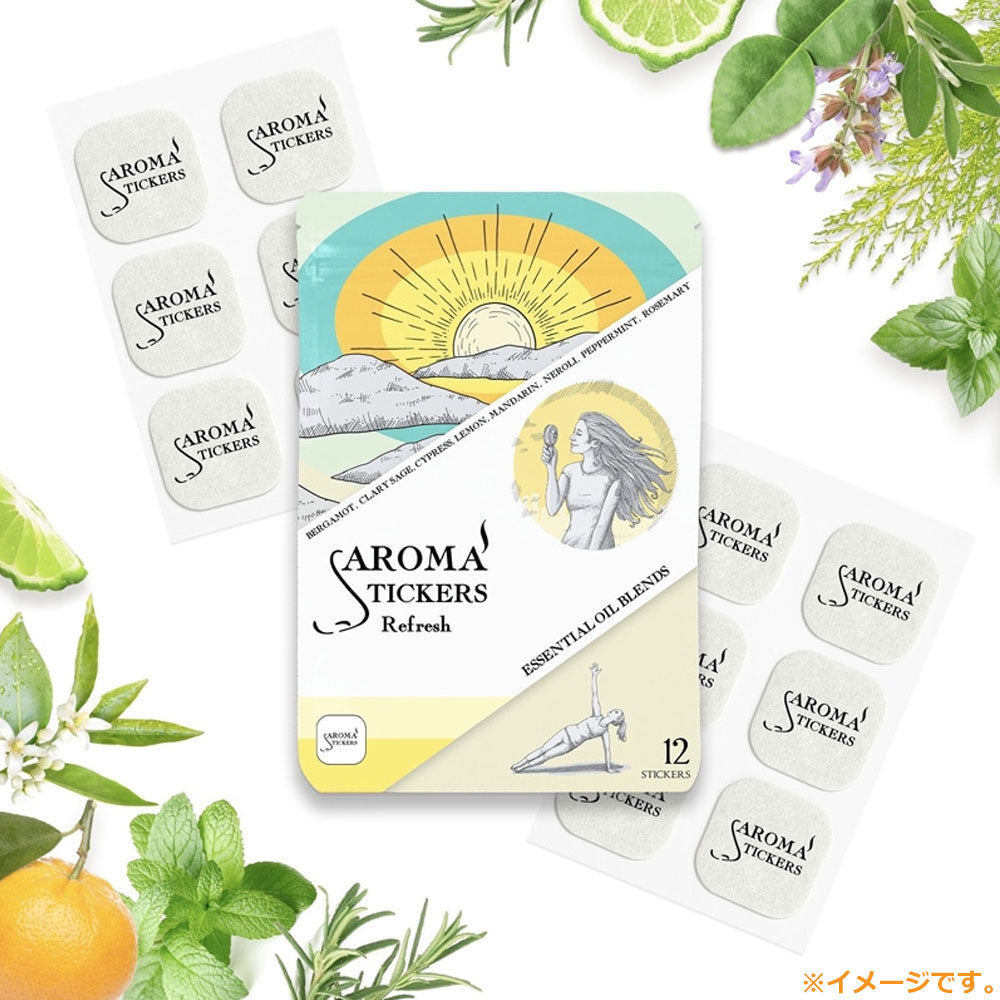 AROMA STICKERS(アロマスティッカーズ) リフレッシュ 12枚入