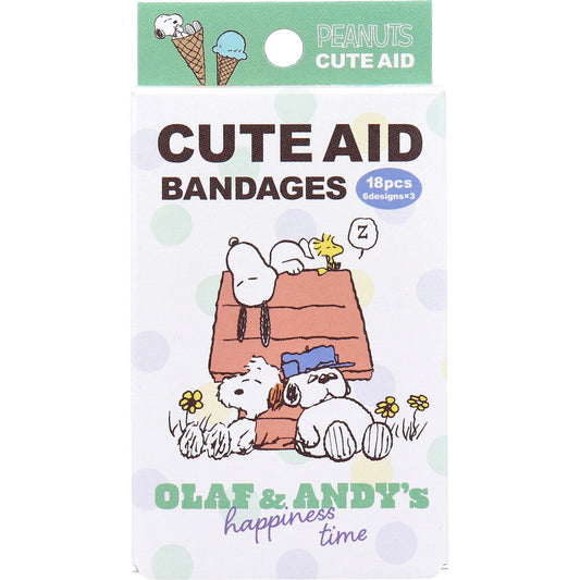 スヌーピー オラフとアンディ CUTE AID ばんそうこう 18枚入