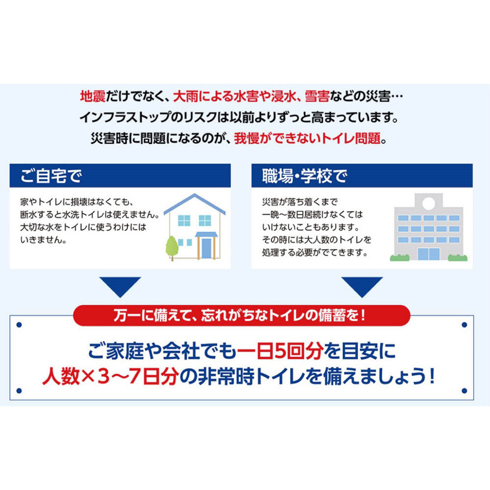 非常時トイレ ベンリー袋G 防臭袋プラス 5GBI-40V 5回分セット