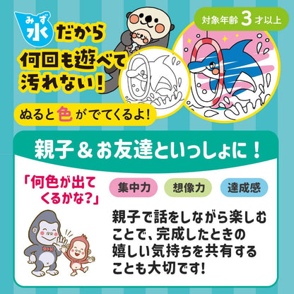 水ぬりえ かわいい！海のおともだち 1セット