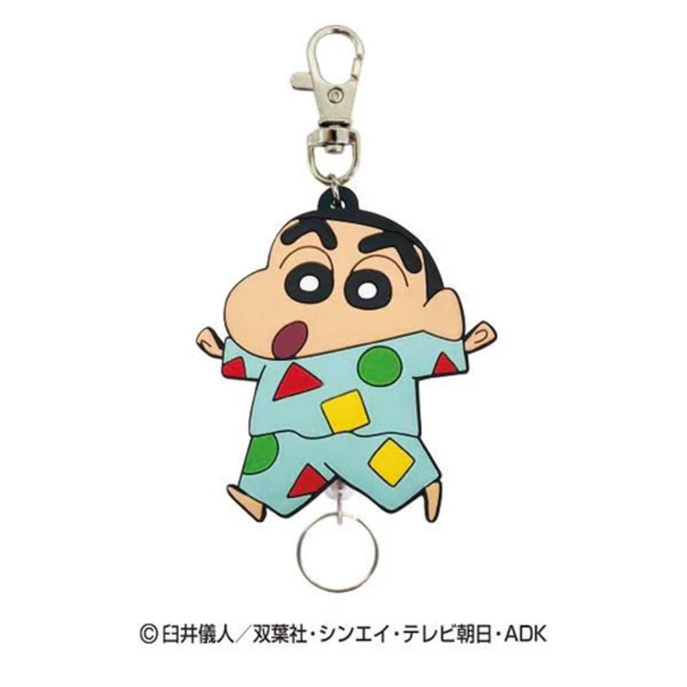 クレヨンしんちゃん ラバーリールキーホルダー パジャマしんちゃん 1個入