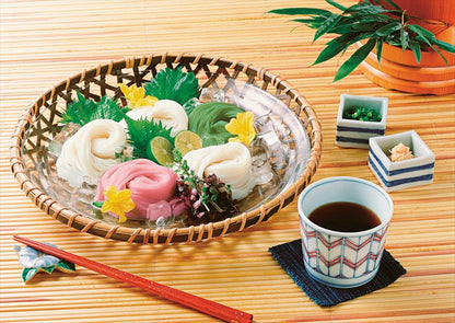 池利 三色三輪素麺 小箱（レシピ付） Q-S