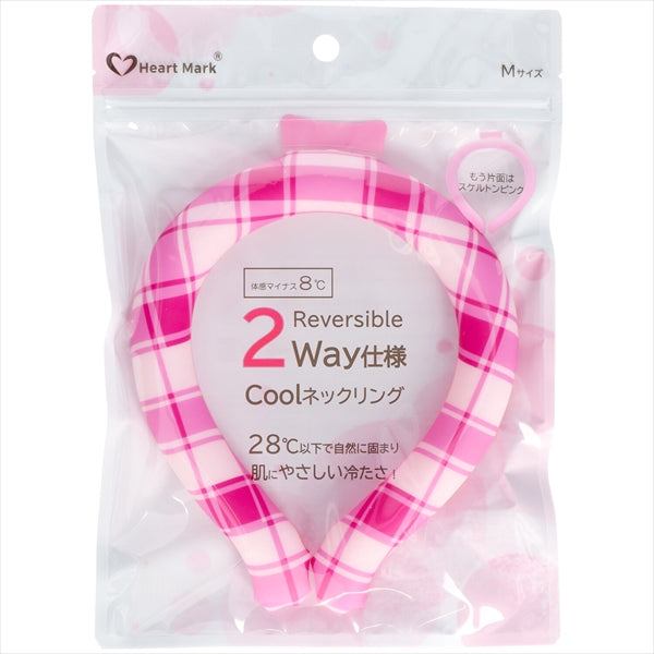 【販売終了】冷感グッズ　クールネックリング　ピンク２ＷＡＹ　Ｍ 【 熱中症・冷却・冷感 】