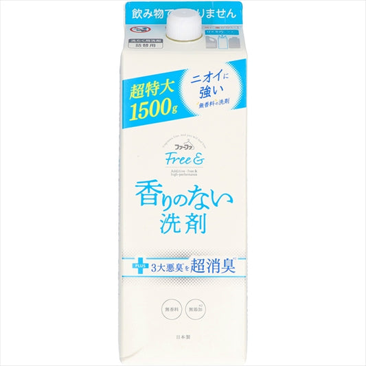 ＦＡフリーアンド液体洗剤　１５００ｇ詰替 【 ＮＳファーファ・ジャパン 】 【 衣料用洗剤 】