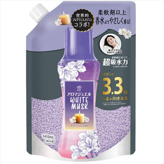 レノアアロマジュエルホワイトムスクの香りつめかえ用超特大サイズ 【 Ｐ＆Ｇ 】
