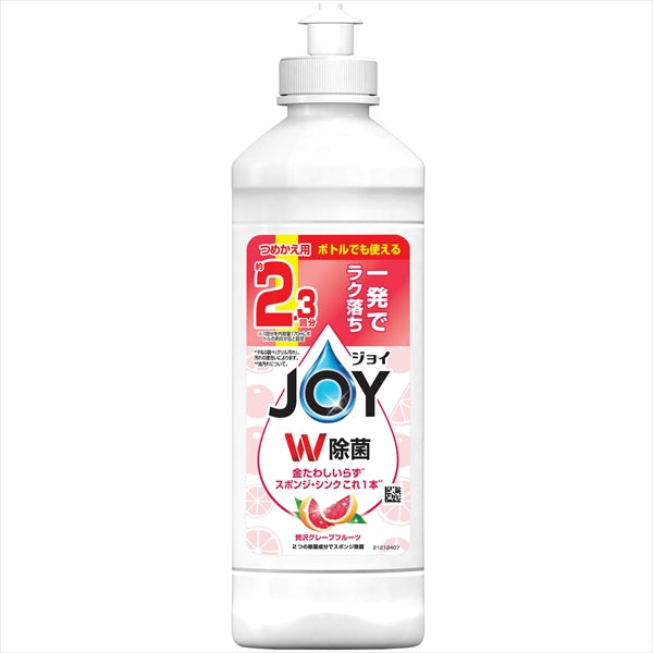 除菌ジョイコンパクト　ぜい沢グレープフルーツの香り　キャップ付き詰替 【Ｐ＆Ｇ】 【食器用洗剤】