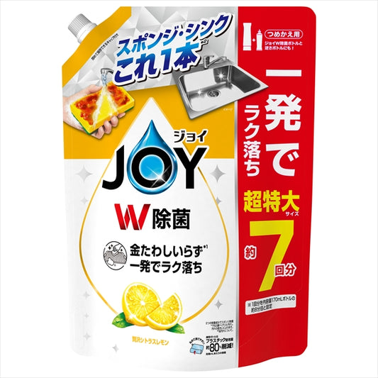 除菌ジョイコンパクト　贅沢シトラスレモンの香り　詰替超特大【 Ｐ＆Ｇ 】 【 食器用洗剤 】